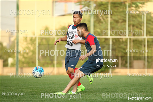 تمرین پرسپولیس در ورزشگاه خیریه عمل 96/02/23-محسن مسلمان,حمید طاهرخانی,