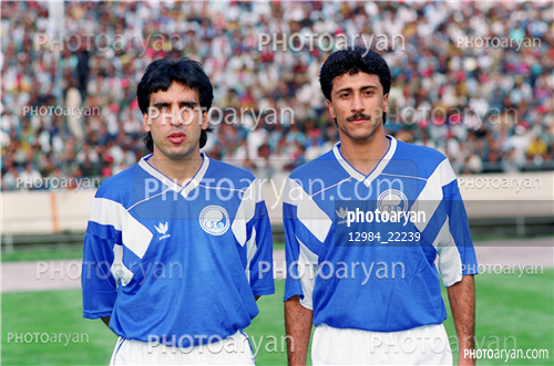 بازیکنان دهه های مختلف فوتبال ایران 1-شاهین بیانی,عبدالصمد مرفاوی,