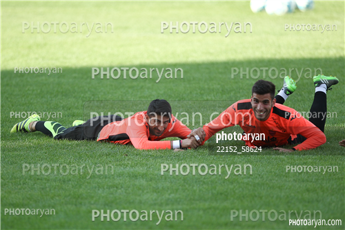 تمرین پرسپولیس  در ورزشگاه شهید کاظمی96/04/07-علیرضا بیرانوند,ابوالفضل درویشوند,