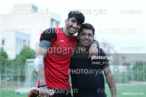 تمرین پرسپولیس در ورزشگاه خیریه عمل 96/02/23-علیرضا بیرانوند,وحید رضایی,